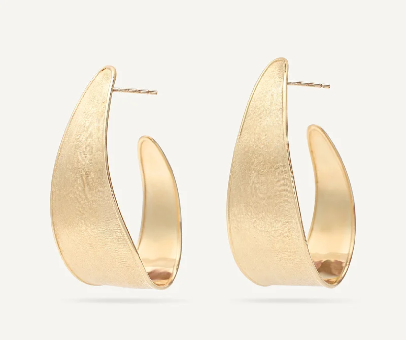 18K Yellow Gold Graduate Medium Hoops