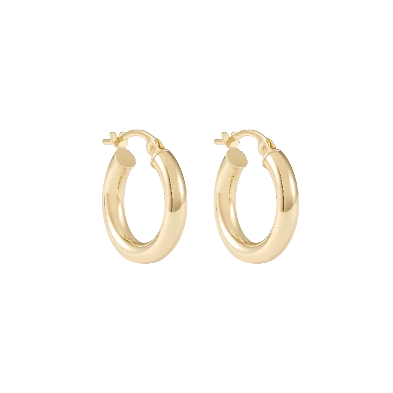 (PRE-ORDER) Ailiya Hoop Earrings 9k 13mm - Solid Gold