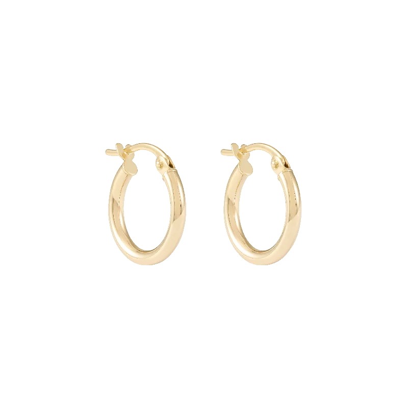 (PRE-ORDER) Ailiya Hoop Earrings 16mm - Solid Gold