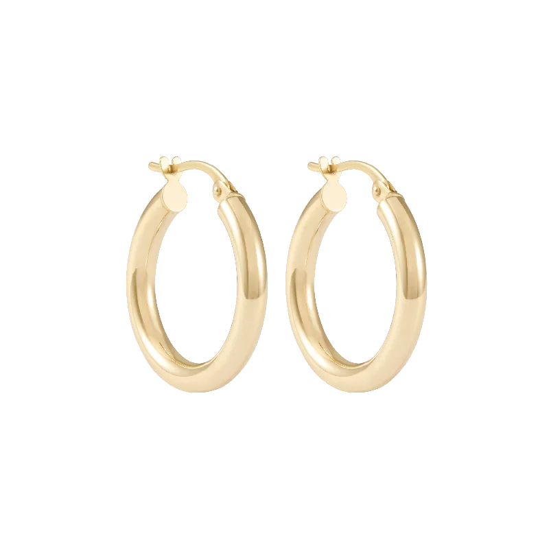 (PRE-ORDER) Ailiya Hoop Earrings 9k 20mm - Solid Gold