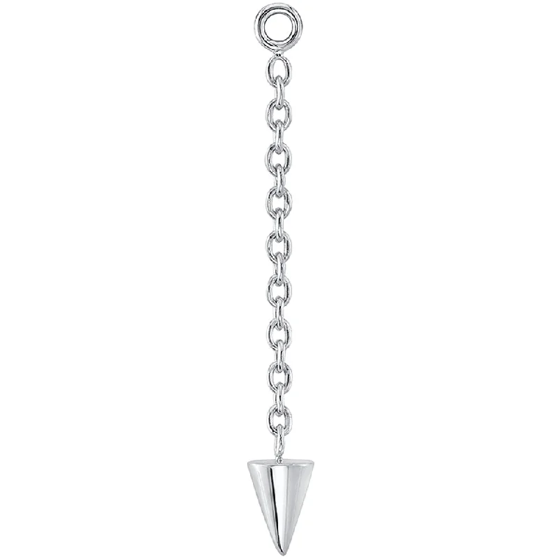 Cone Spike Chain Charm in Gold