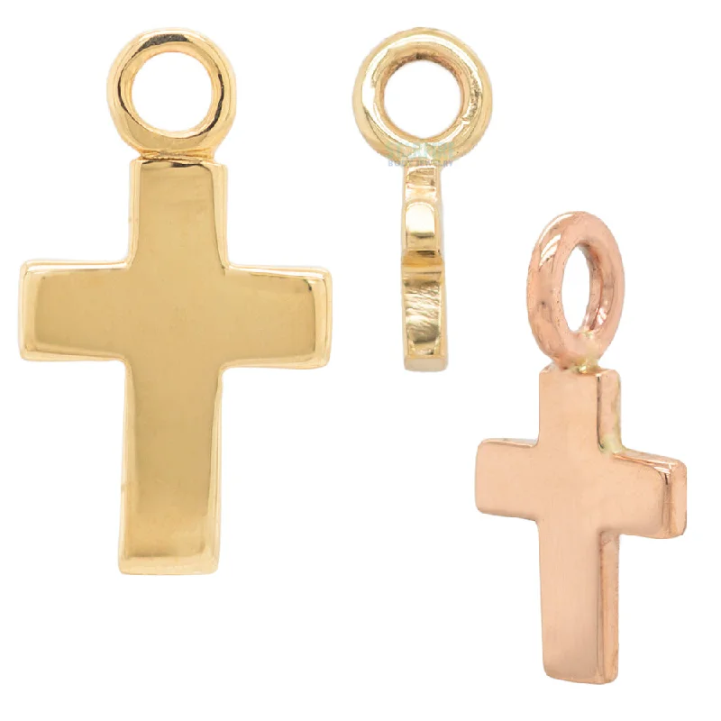 Cross Charm in Gold