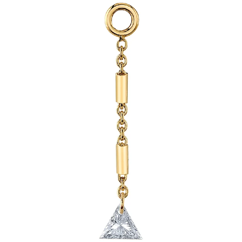 "Elpis" Chain Charm in Gold with DIAMOND