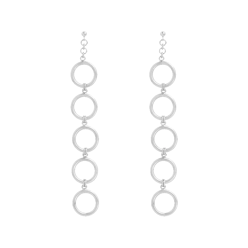 Camelia Earrings - Silver