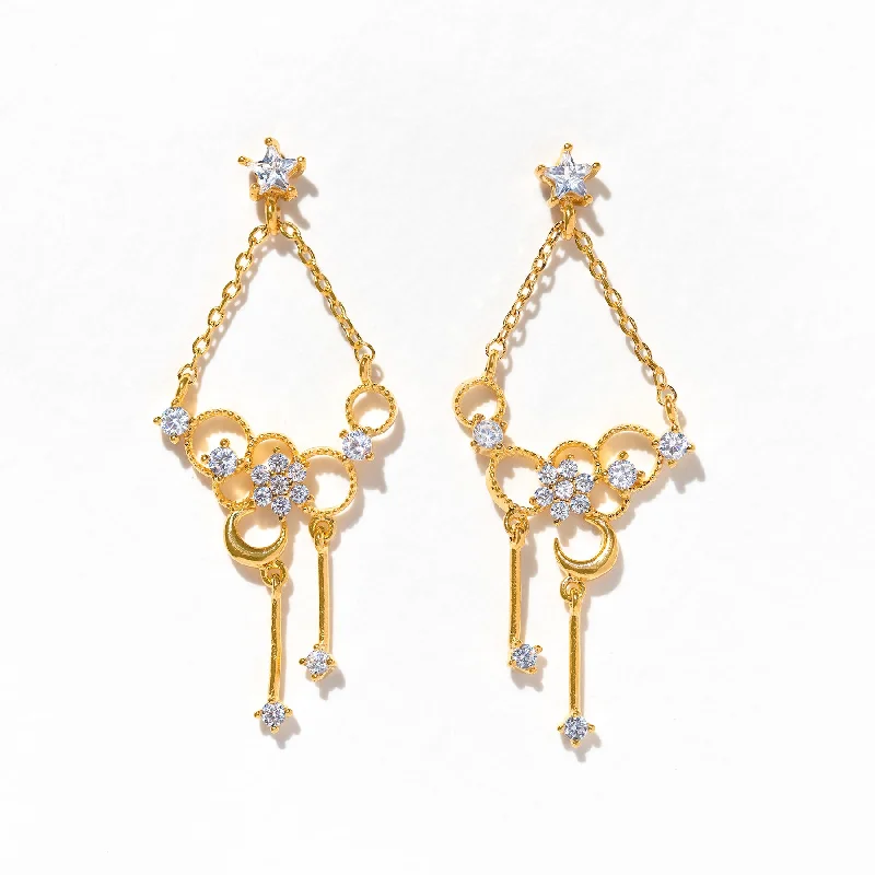 Champagne Mood Dangle Earrings