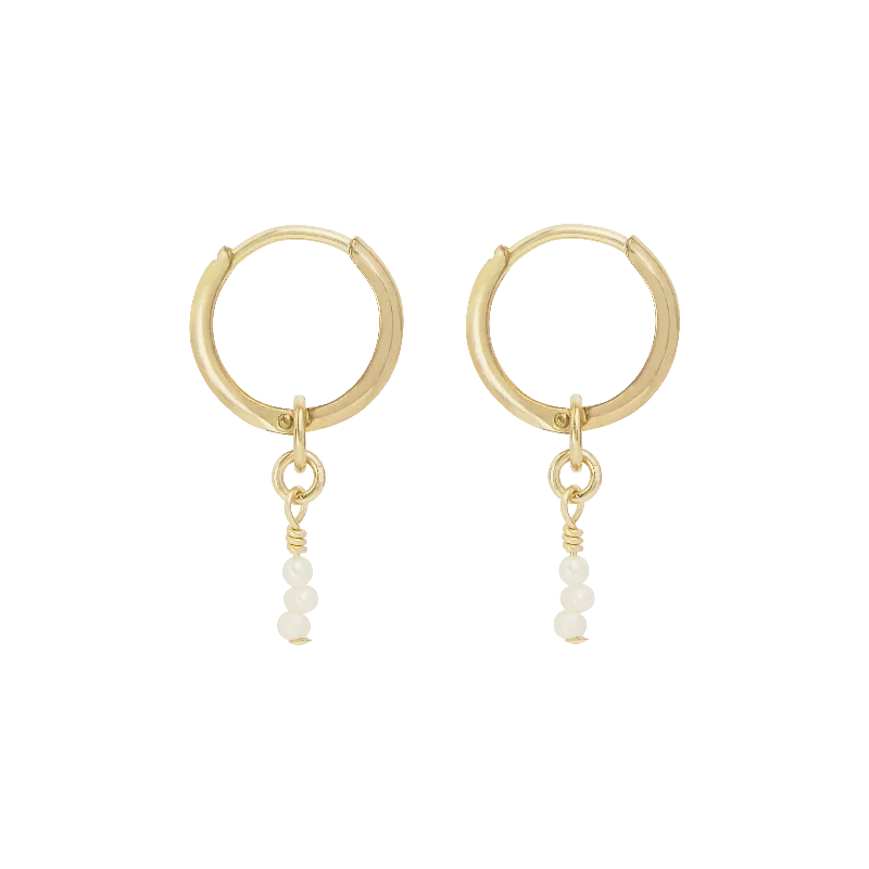 Claire Mini Hoop Earrings - Gold