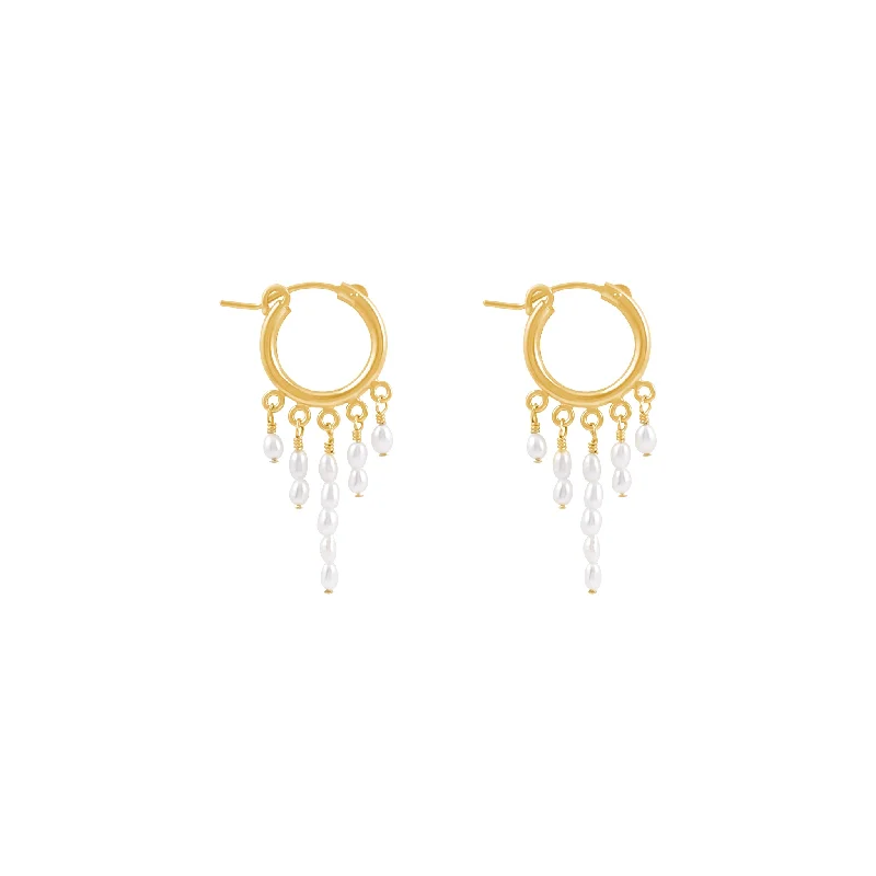 Consie Freshwater Pearl Earrings - Gold