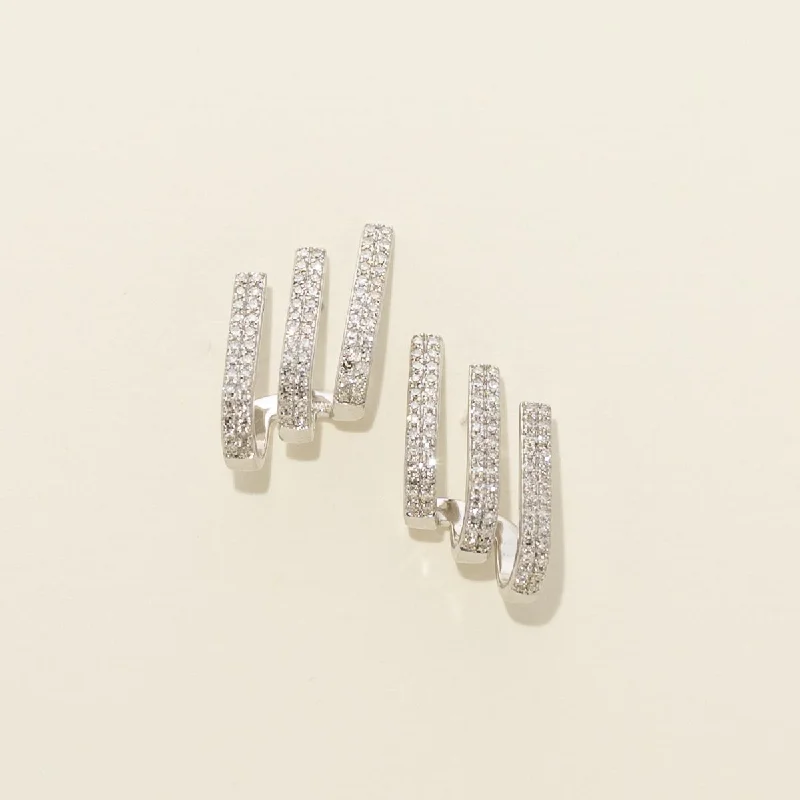 Dabakarov Diamond Fashion Earrings in 14kt White Gold (1/2ct tw)