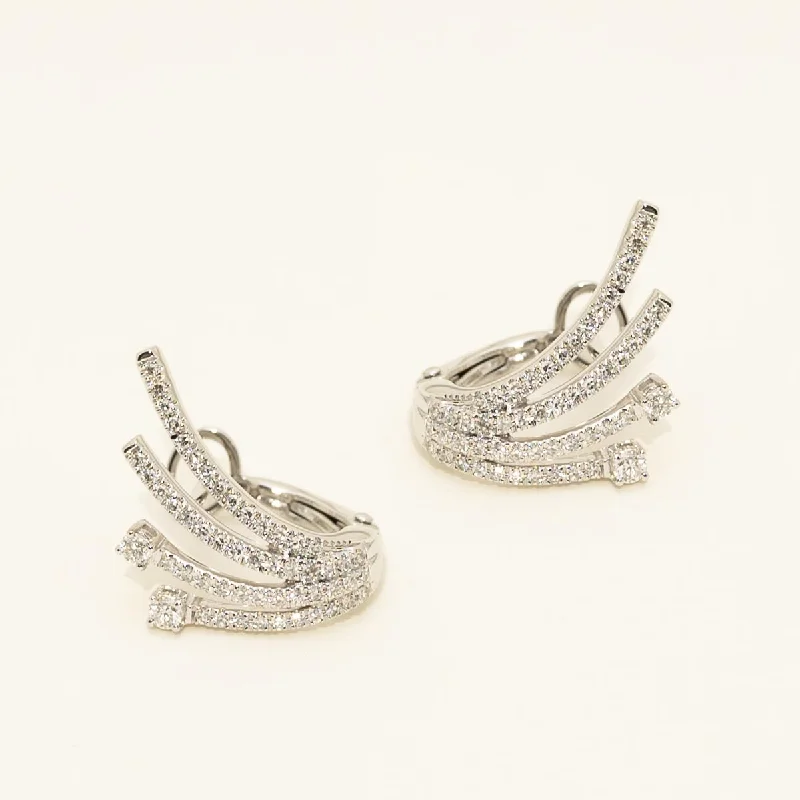 Dabakarov Diamond Fashion Earrings in 14kt White Gold (3/8ct tw)