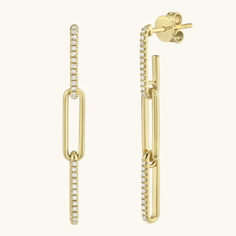 Diamond Link Earrings