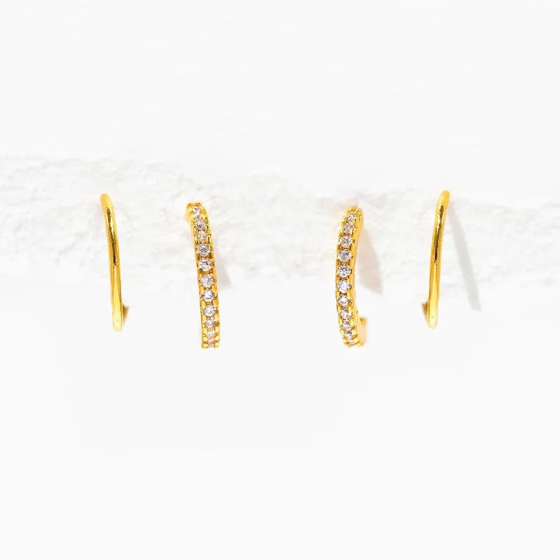 Double Take Twist Hoops