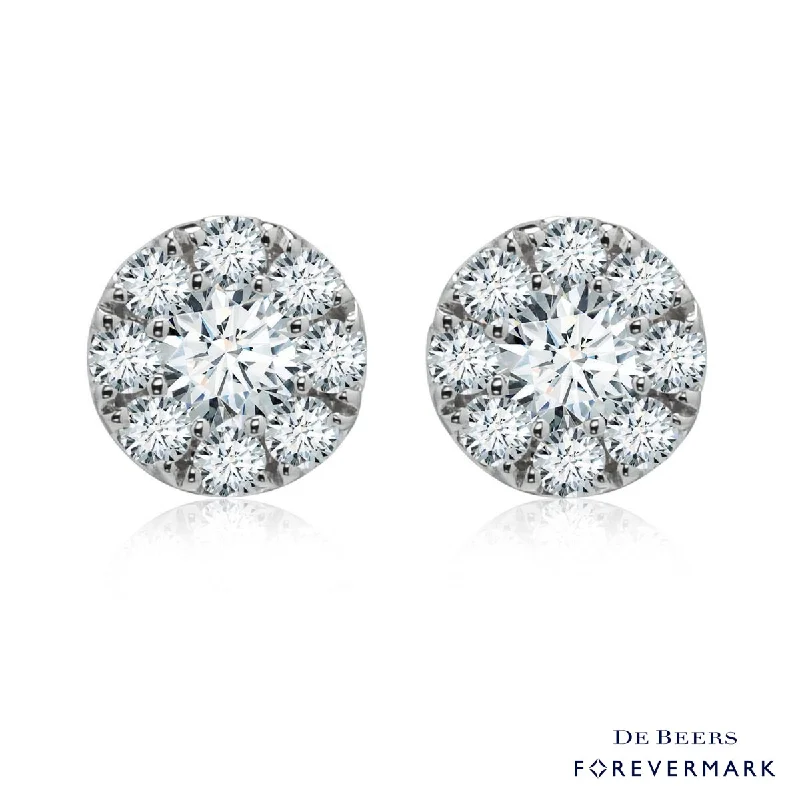 Forevermark Eternal Collection Diamond Halo Earrings in 18kt White Gold (1/3ct tw)