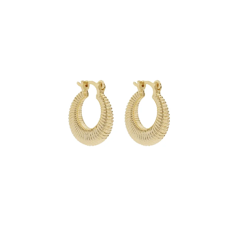 Gaia Hoop Earrings - Gold