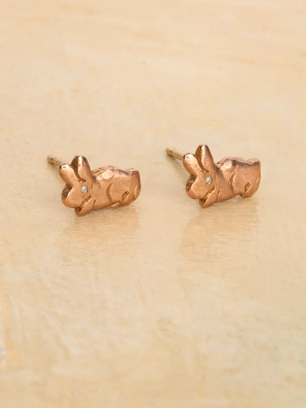 Gold Bunny Earrings