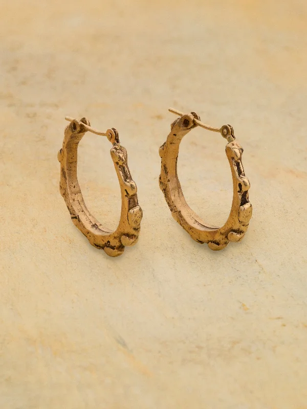 Golden Path Hoop Earrings