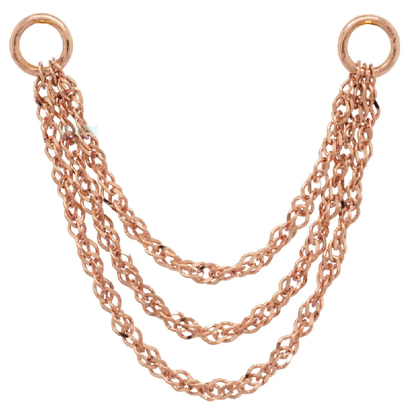 "Singapore" Chain Attachment in Gold