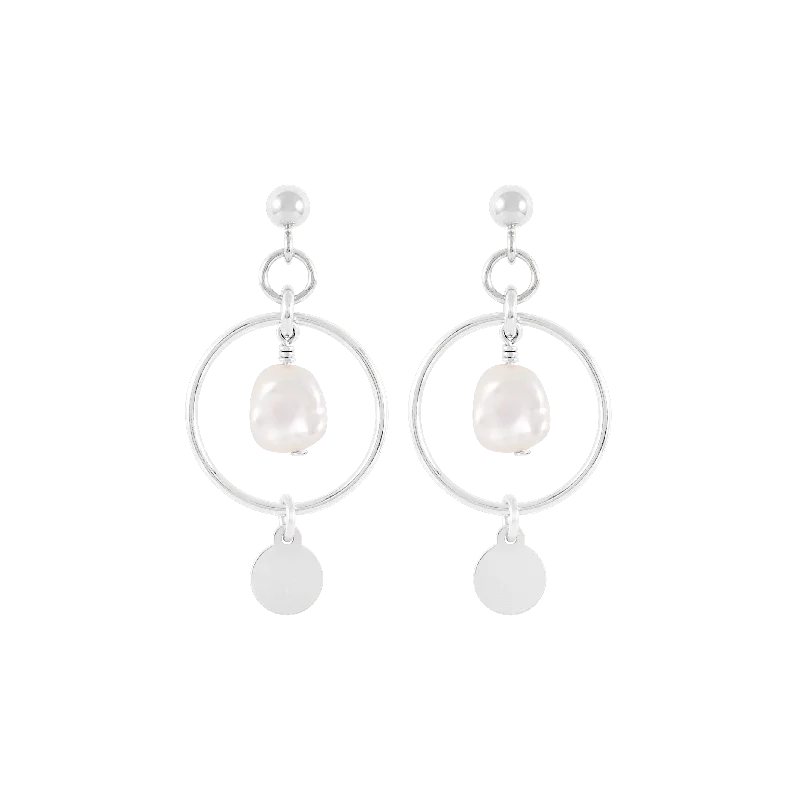 Inka Earrings - Silver