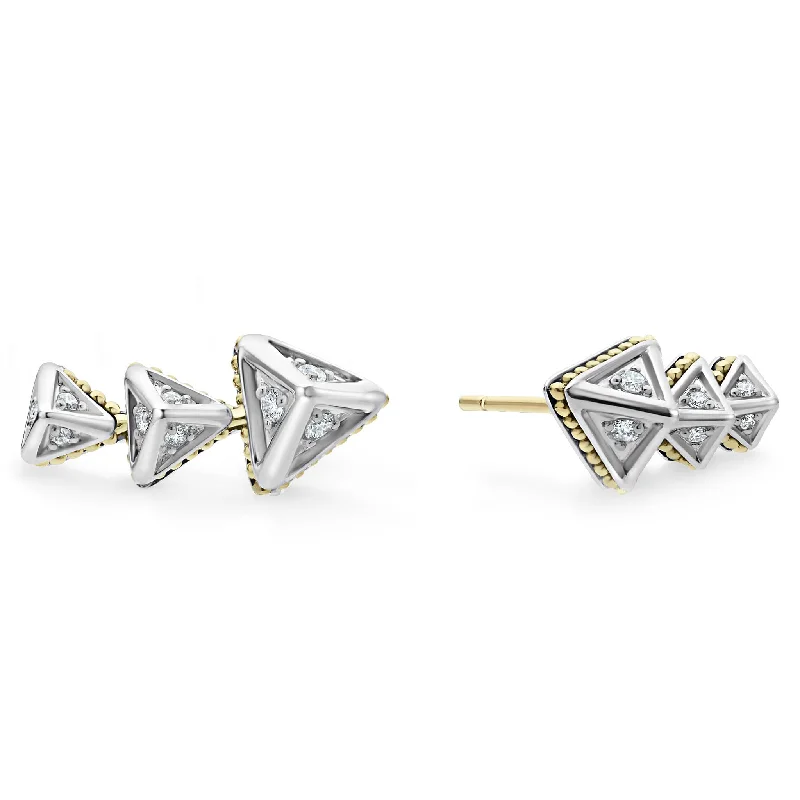 KSL Pyramid Crawler Diamond Studs