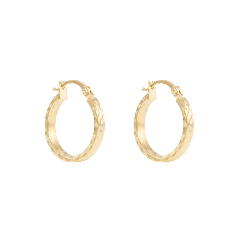 Liora Hoop Earrings 15mm - Solid Gold