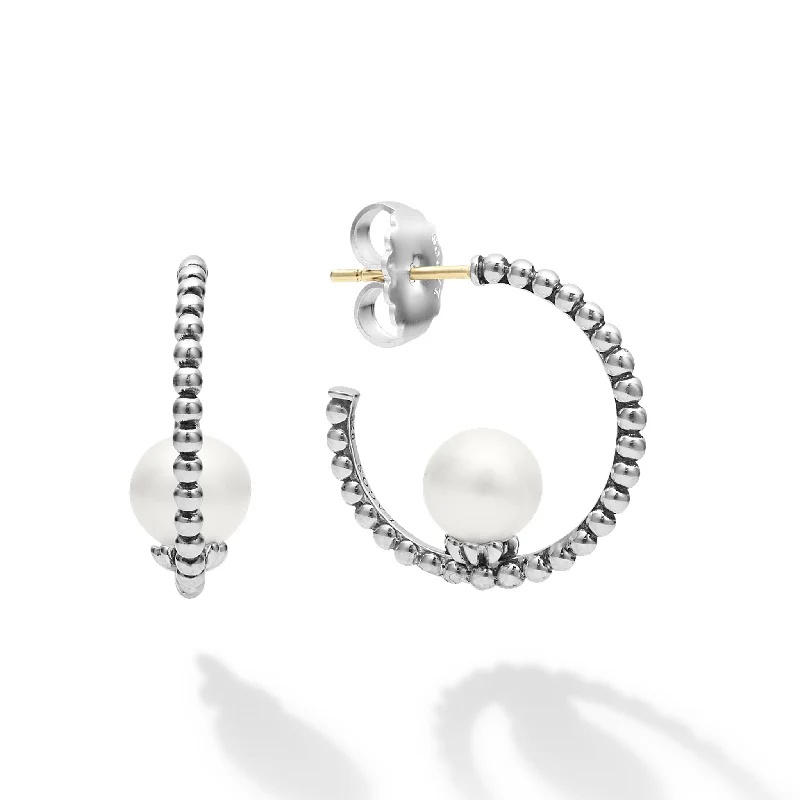 Luna Pearl Hoop Earring