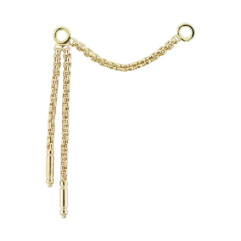 "Meander III" Chain Attachment in Gold