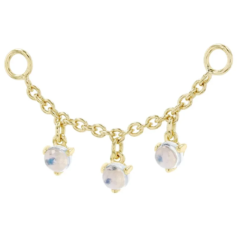 Chain with Dripping Moonstones