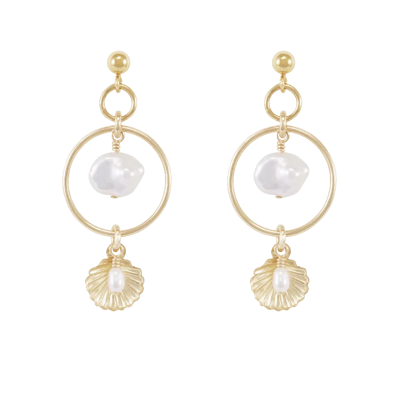 Ocean Earrings - Gold