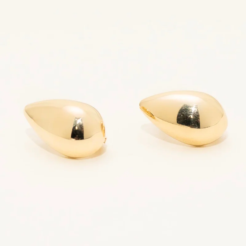 Pear Shape Earrings in 14kt Yellow Gold