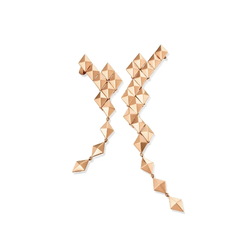 PYTHON Asymmetrical Climber Earrings