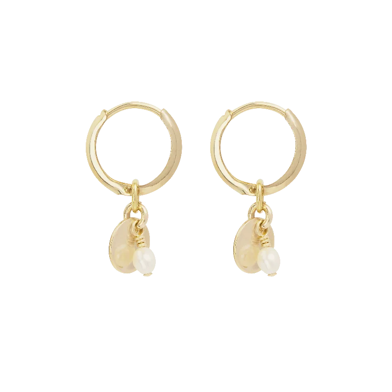 Sia Mini Hoop Earrings - Gold