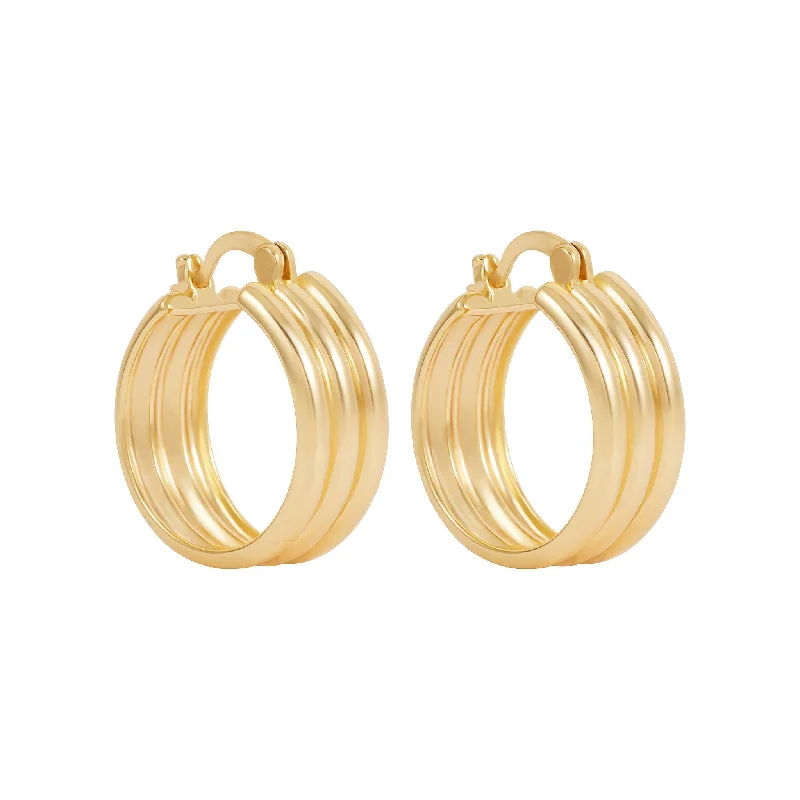 Tessa Hoop Earrings - Gold