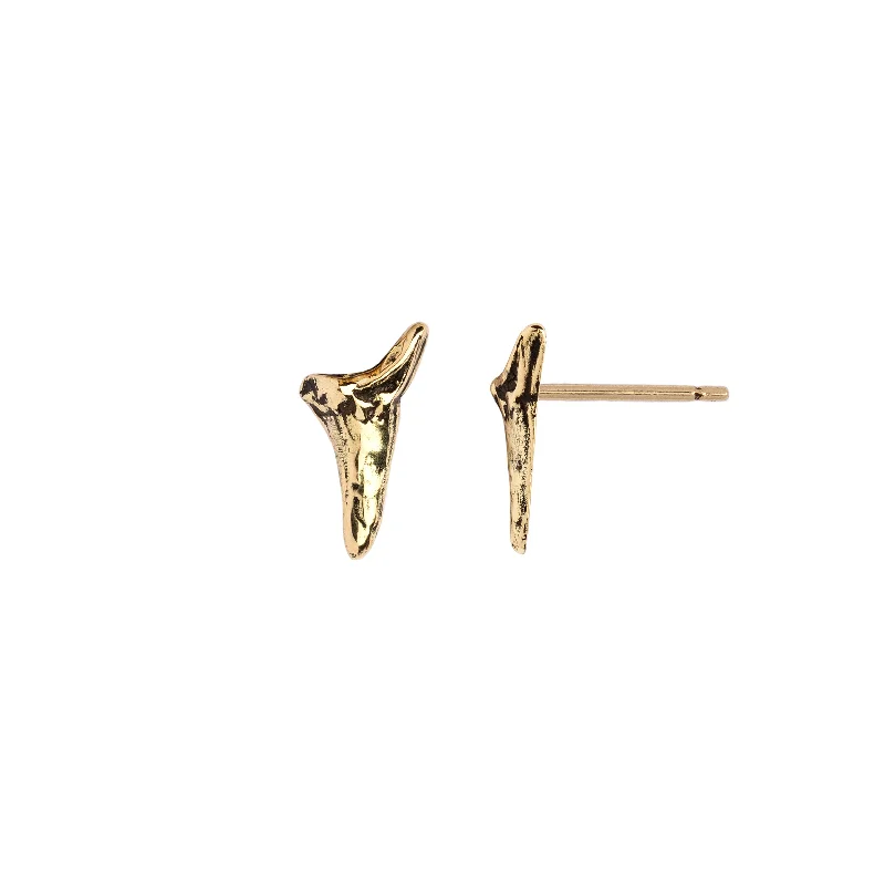 Tooth 14K Gold Symbol Stud