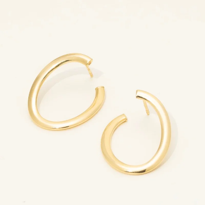 Twist Hoop Earring in 14kt Yellow Gold