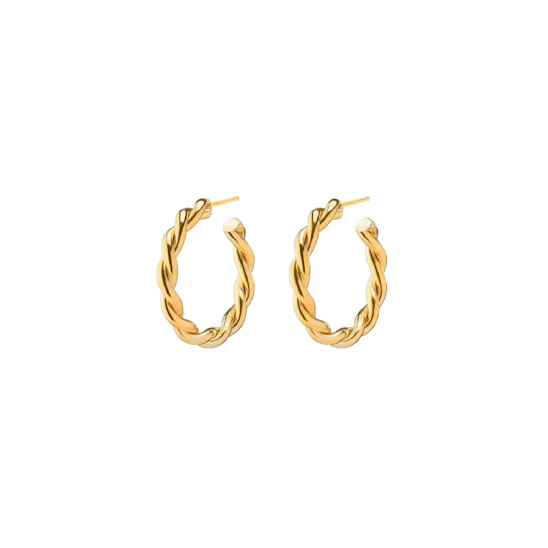 Twist Hoops | Gold