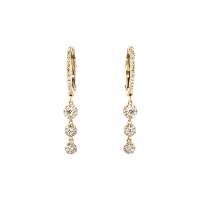 0.32 ctw Diamond Drop Earrings