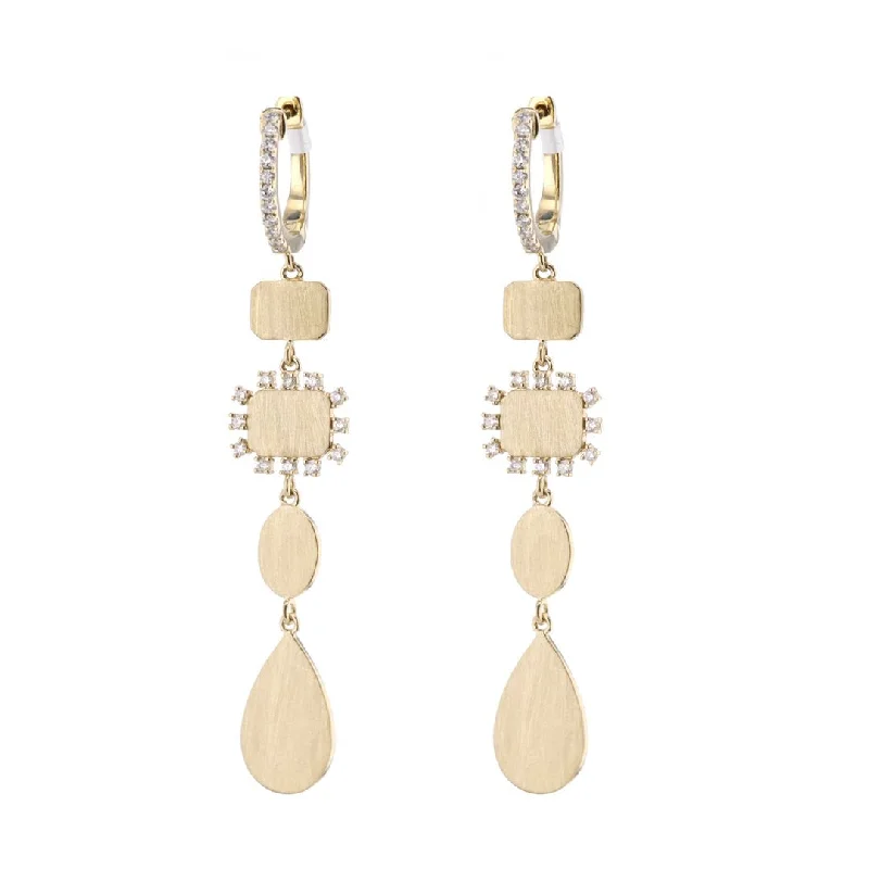 0.44 ctw Diamond Drop Earrings