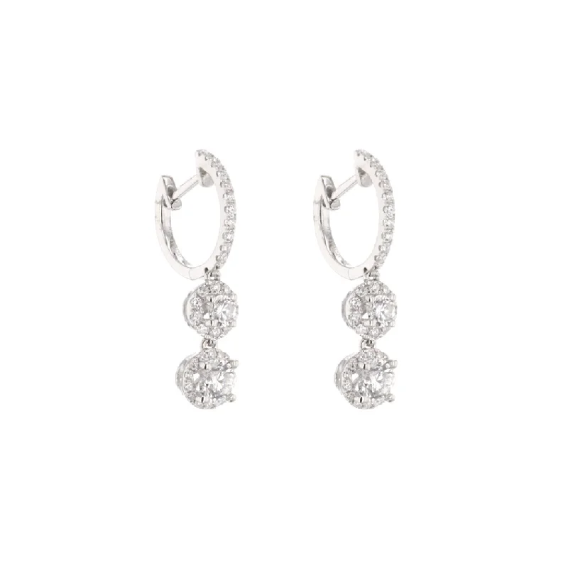 1.23 ctw Diamond Drop Earrings