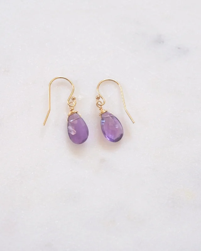 Amethyst Drop Earrings