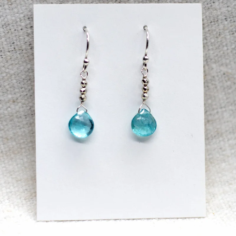 Apatite Raindrop Earrings