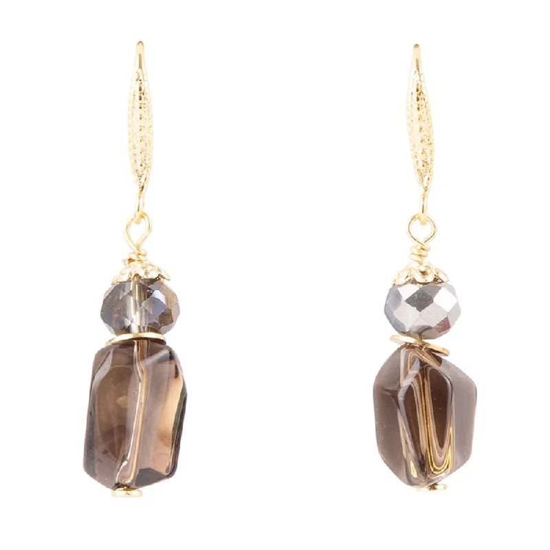 Baron Smoky Quartz Drop Earrings