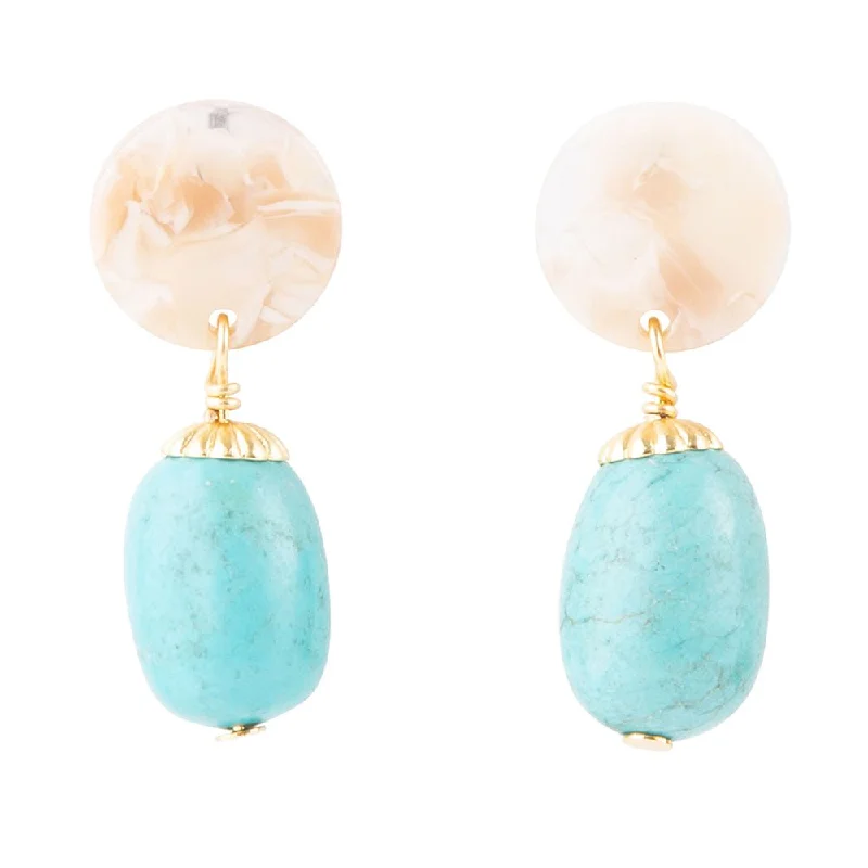 Baron Turquoise Drop Earrings