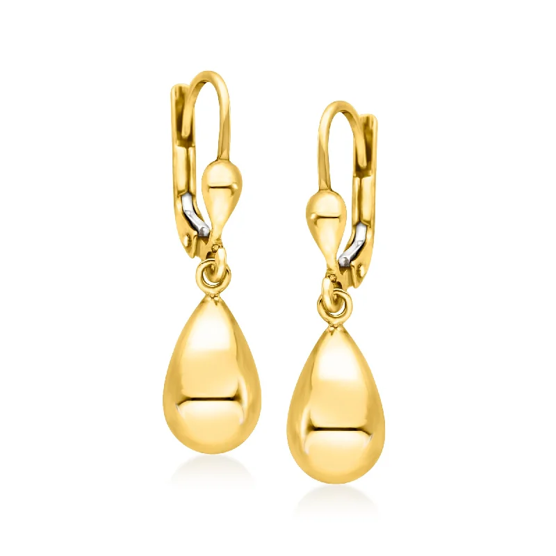 Canaria 10kt Yellow Gold Teardrop Earrings