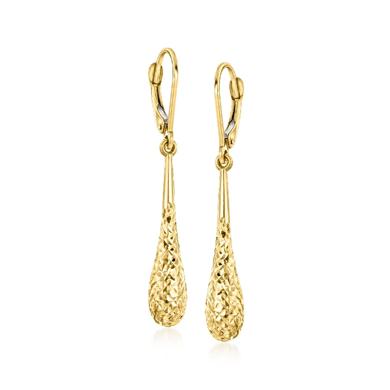 Canaria 10kt Yellow Gold Teardrop Earrings