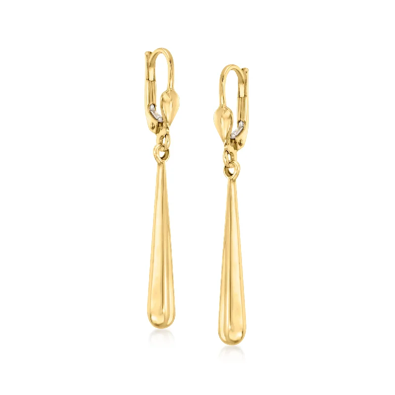 Canaria 10kt Yellow Gold Teardrop Earrings