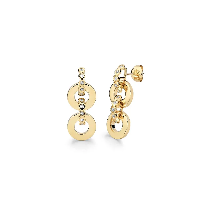 Chroma Gold Arch Drop Earrings