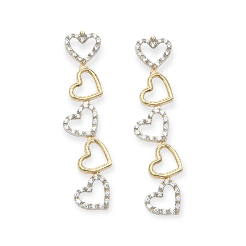 Valentine 14K Gold Drop Earrings