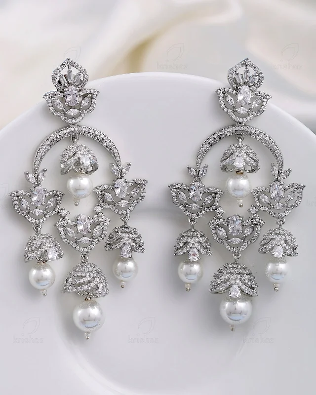 Elizabeth Cz Dangler Earrings