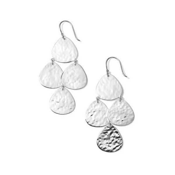 IPPOLITA Classico Sterling Silver Crinkle Multi Disc Drop Earrings