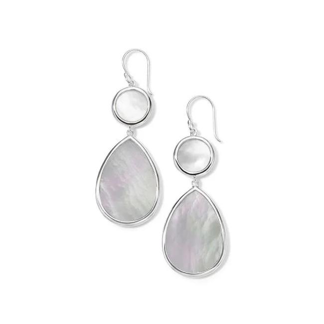 IPPOLITA Polished Rock Candy Dot and Teardrop Earrings in Mother-of-Pearl