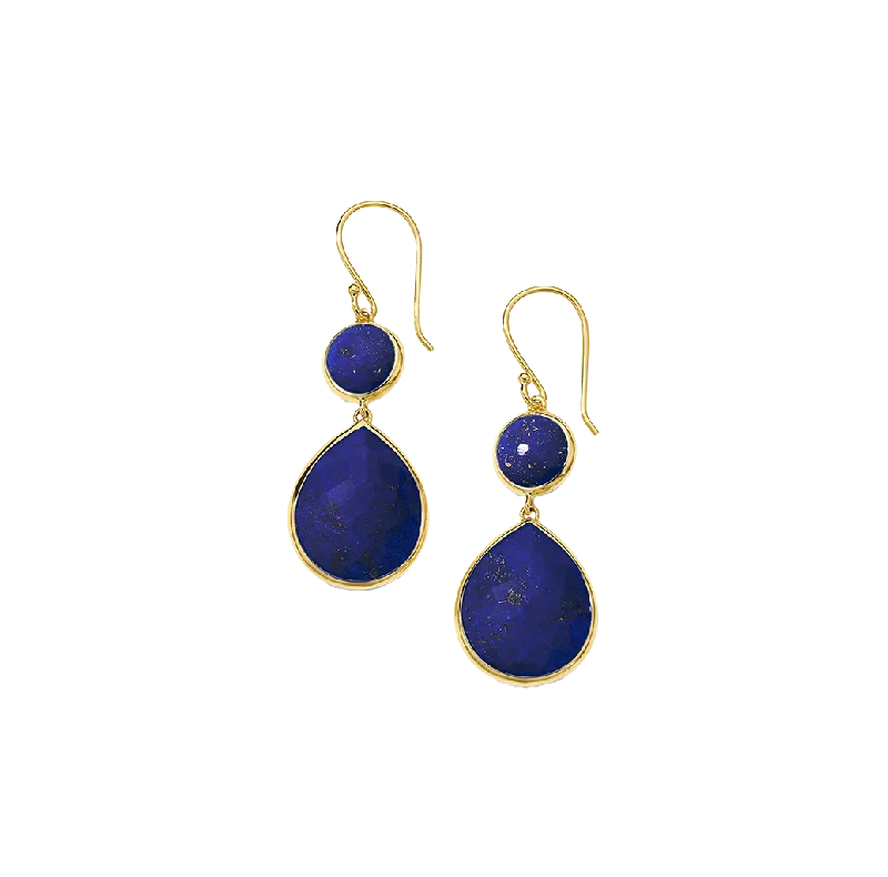 IPPOLITA Rock Candy Snowman Lapis Doublet Teardrop Earrings